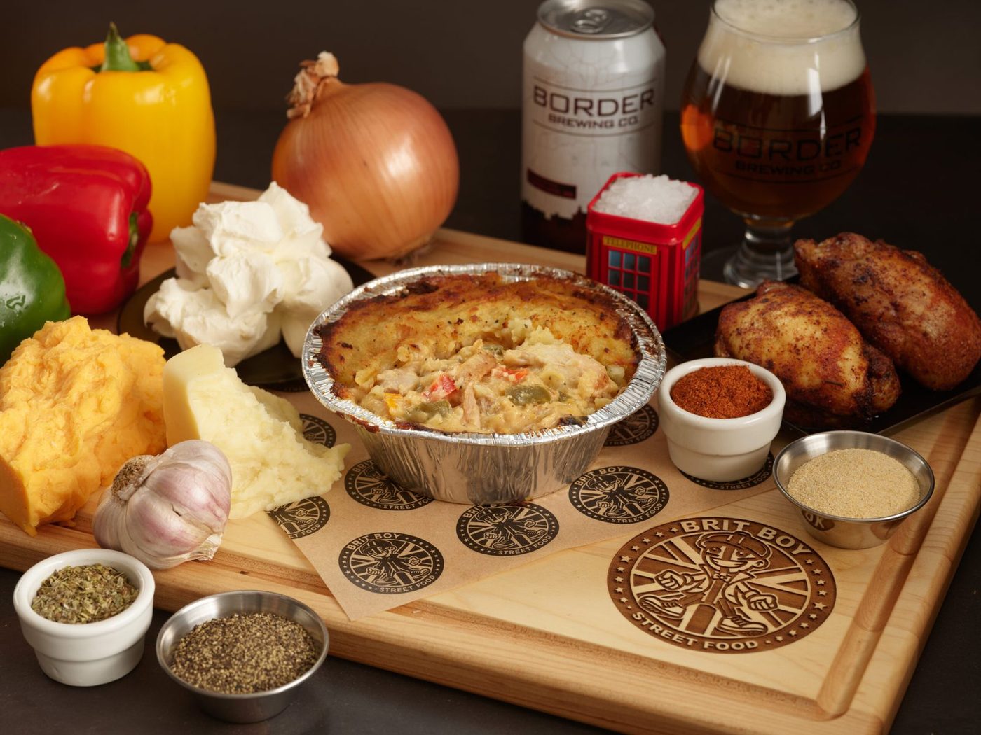 Cheddar, Ale & Chicken Pie