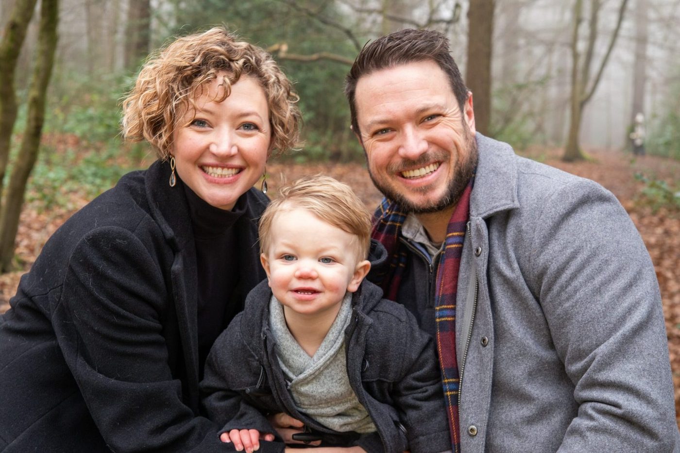 Chris and Lizzie Thomas with their son