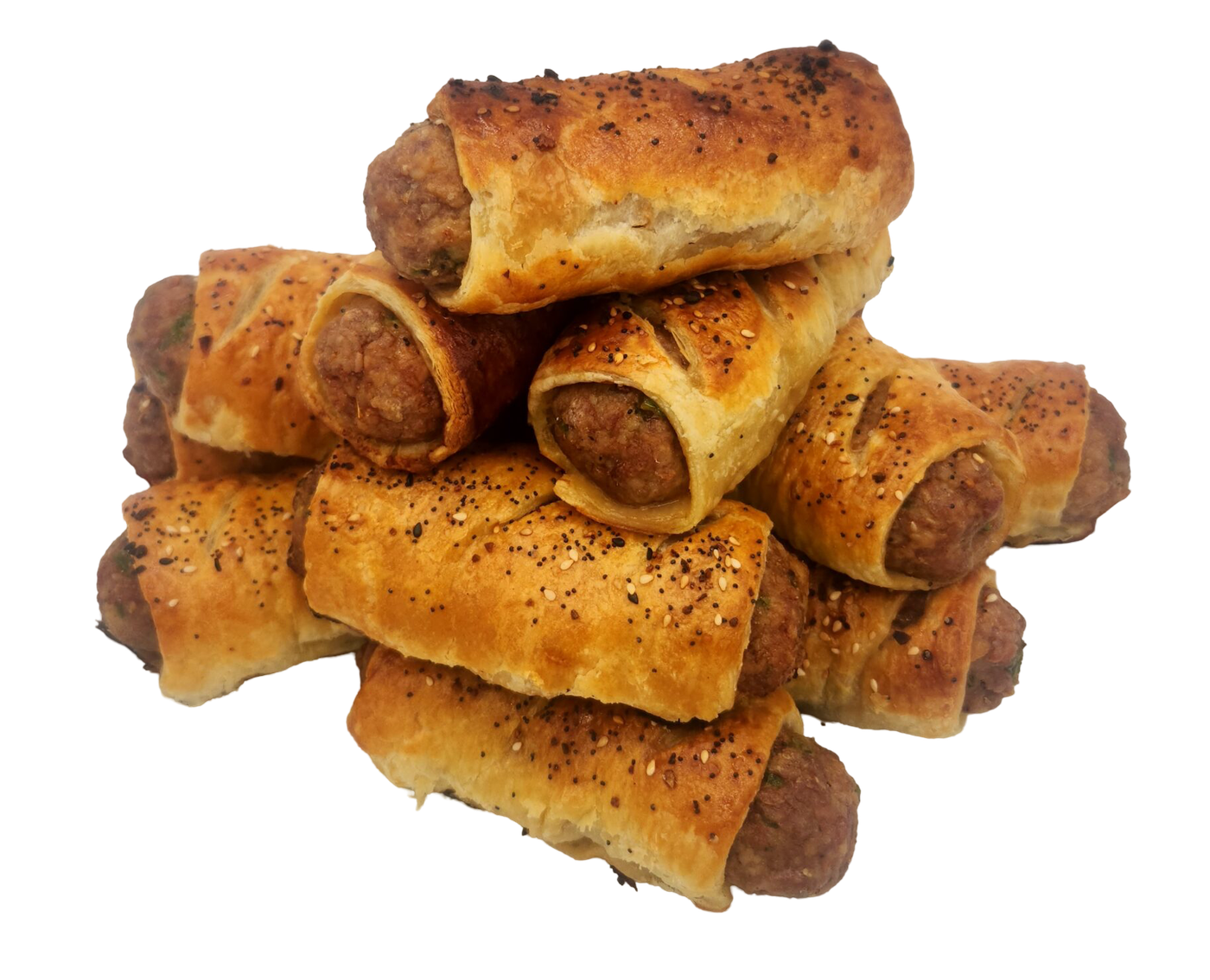 Sausage rolls being made in the Brit Boy kitchen