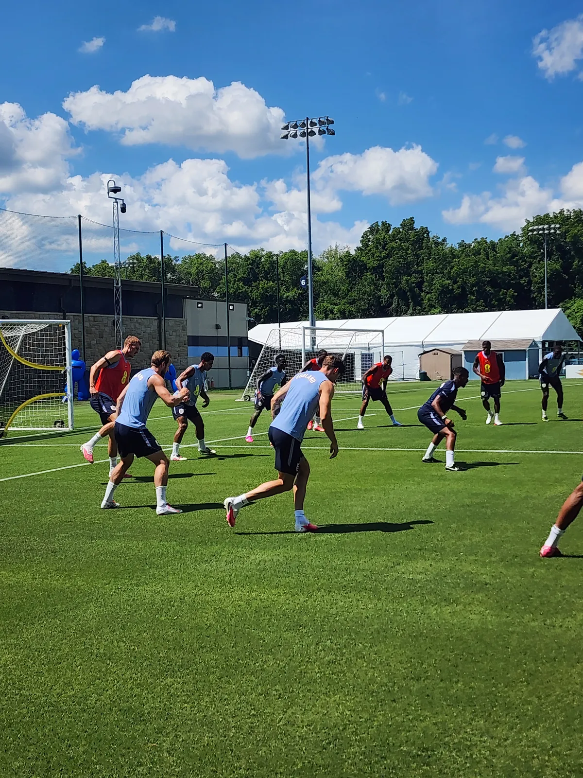 England training in Kansas City