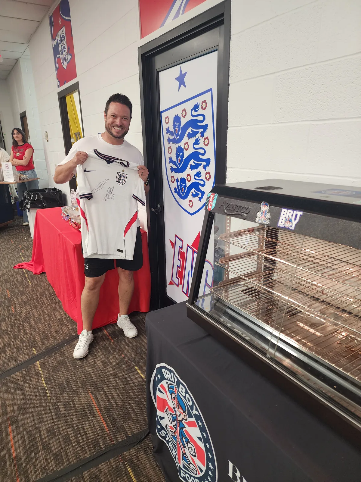 The Brit Boy warmer set up inside the facility