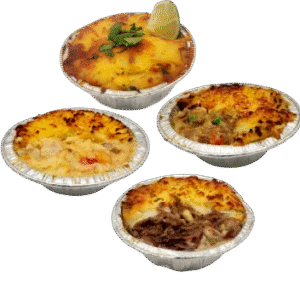 Full Monty Pie Pack, sampling all 4 main pies by Brit Boy Street Food