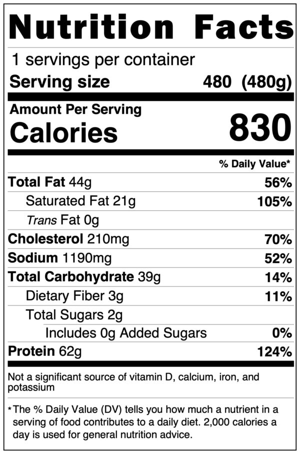Shepherds Pie Nutrition Facts