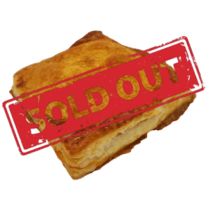 Steak Pasty from Brit Boy Street Food with Sold Out sign
