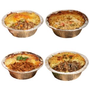 Full Monty Pie Pack, sampling all 4 main pies by Brit Boy Street Food