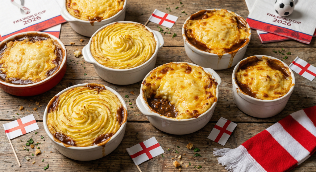 Mini Brit Boy Pies ready for a England FC Watch Party in KC