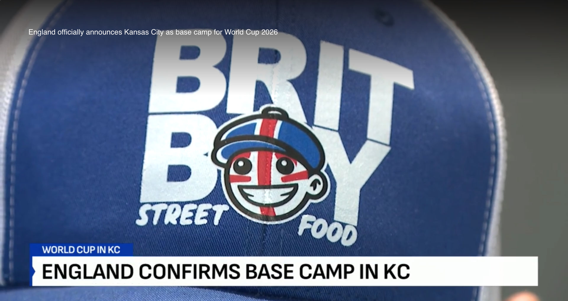 Brit Boy Street Food Hat & Branding being featured on Fox 4 KC with FIFA World Cup 2026